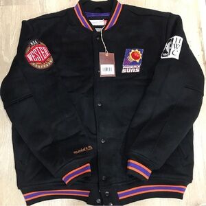 Mitchell & Ness Hardwood Classics NBA Suns Bomber Jacket Black 2XL NWT Ret. $350